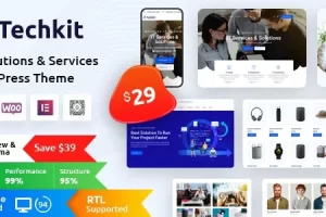 Techkit (v2.4) Technology & IT Solutions WordPress Theme