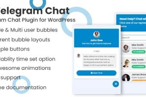 (v1.1.0) Telegram Chat Support Pro WordPress Plugin