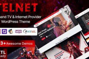 Telnet (v2.0.3) Broadband TV & Internet Provider WordPress Theme