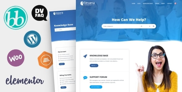 Tessera (v2.7.1) Knowledge Base & Support Forum WordPress Theme