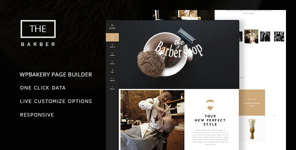 The Barber Shop (v1.9) One Page Theme For Hair Salon