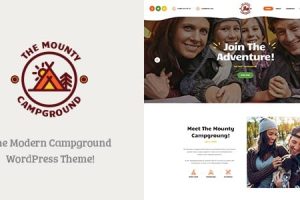 The Mounty 1.4.3 Hiking Campground & Children Camping WordPress Theme