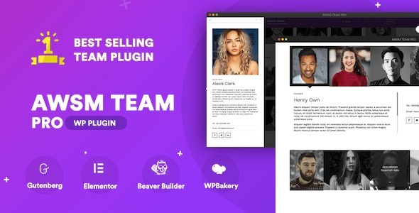 The Team Pro v1.11.2 Team Showcase WordPress Plugin