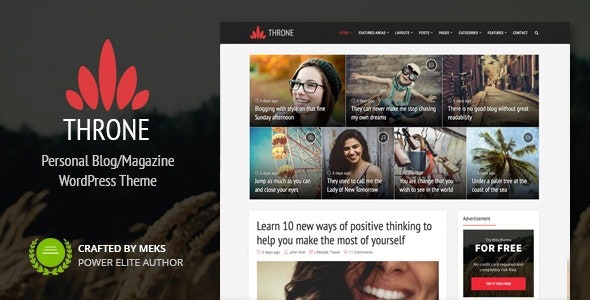 Throne (v2.1) Personal Blog WordPress Theme