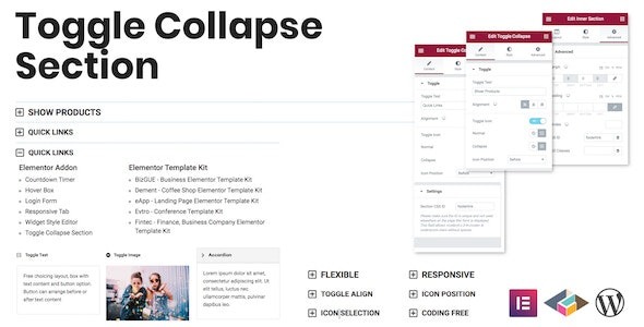 Toggle Collapse Section Elementor Addon v1.0.6