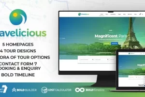 Travelicious v1.5.8 WordPress tour operator theme