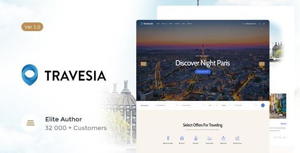 Travesia (v1.1.12) A Travel Agency WordPress Theme