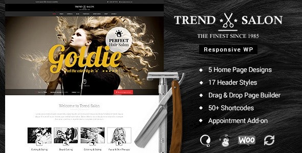 Trend Salon WordPress Theme 2.8