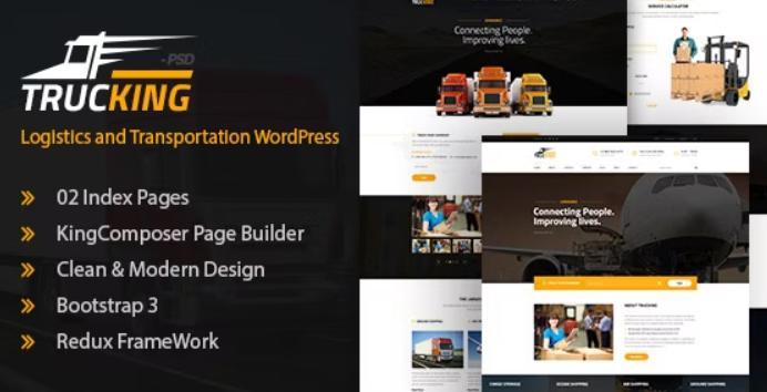Trucking v1.28 Logistics and Transportation WordPress Theme