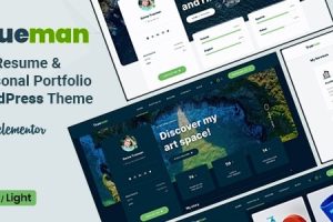 Trueman (v1.3.1) CV Resume WordPress Theme (Activated**)
