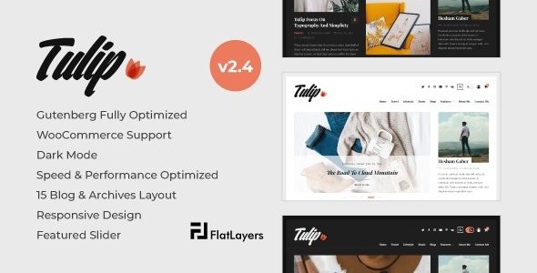 Tulip v2.4 Responsive WordPress Blog Theme