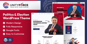 UnityForce v1.0 Politics & Election WordPress Theme
