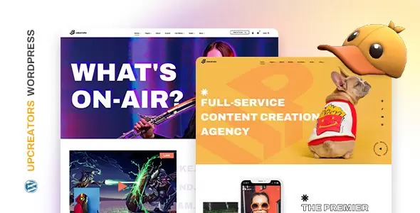 UpCreators v1.0 Digital Creators WordPress Theme