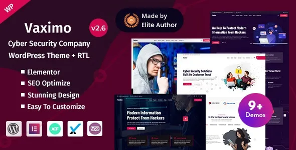 Vaximo (v2.9) Cyber Security Company WordPress Theme