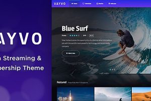 Vayvo (v6.3) Media Streaming & Membership Theme