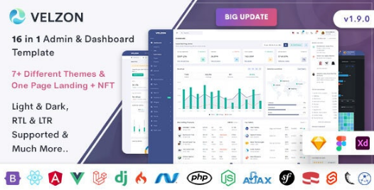 Velzon (v4.0.0) Admin & Dashboard Template (9.9 GB Direct Download)