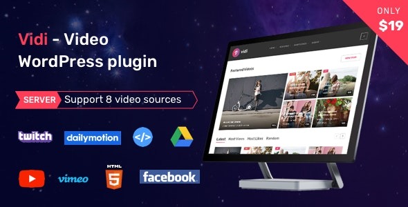 Vidi v1.3.1 Video WordPress Plugin