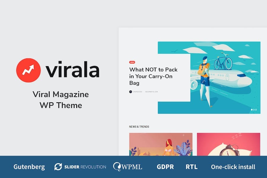 Virala v1.0.9 Viral Magazine WordPress Theme