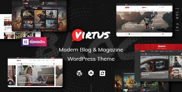 Virtus v1.2.4 Modern Blog & Magazine WordPress Theme