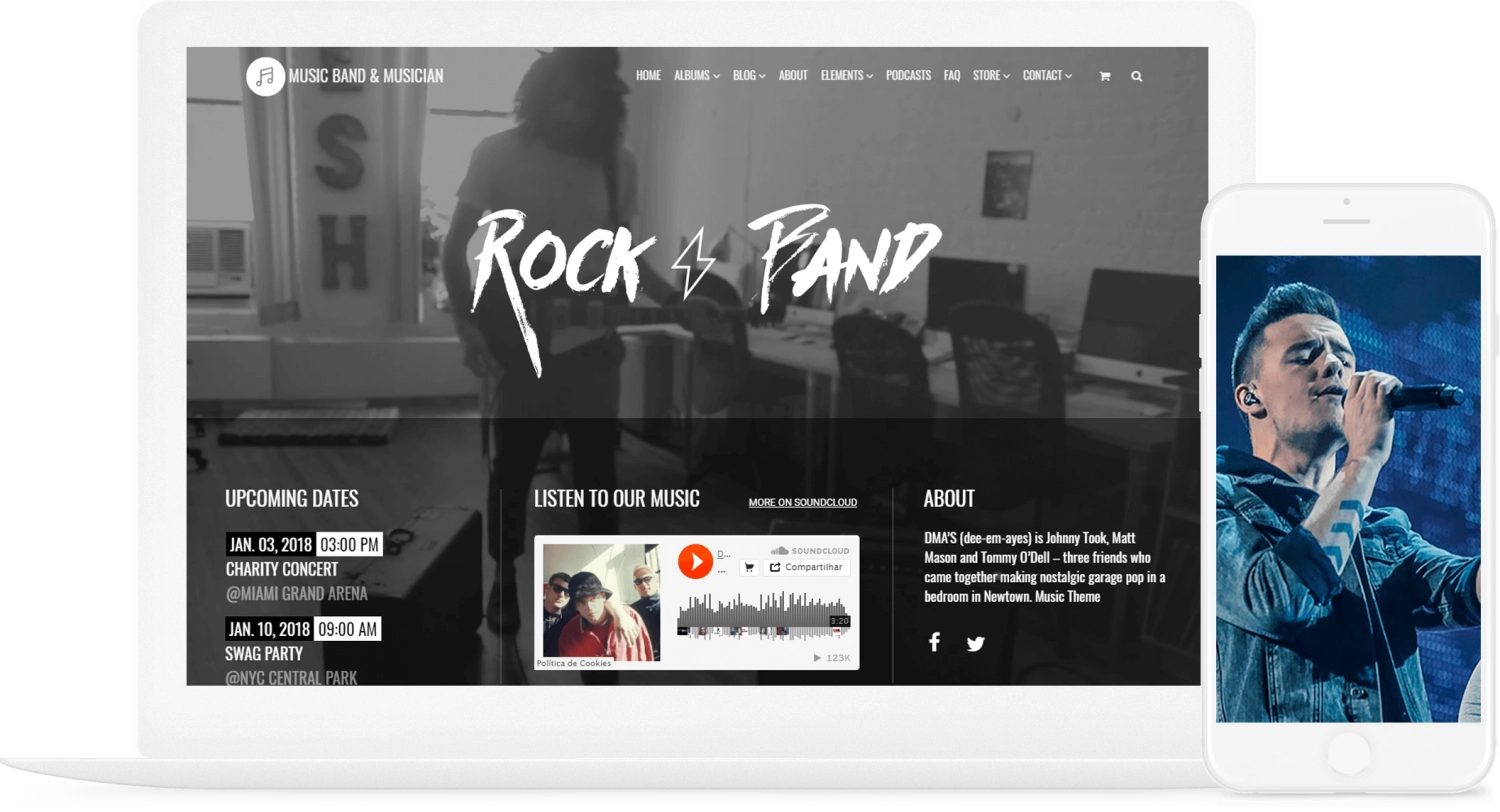 VisualModo Music WordPress Theme (v3.0.4)