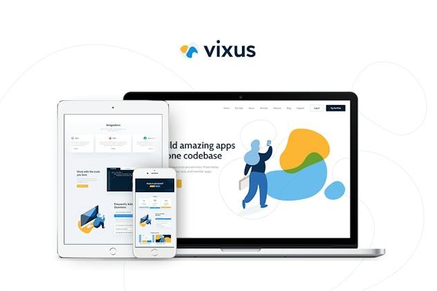 Vixus (v1.0.13) Startup & Mobile App WordPress Landing Page Theme