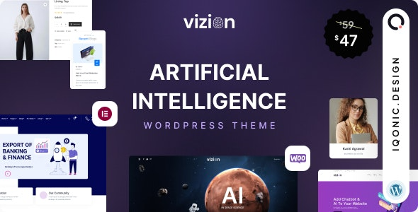 Vizion (v4.1.4) Artificial Intelligence AI WordPress Theme