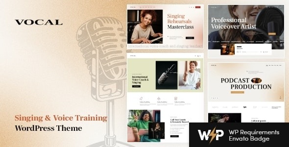 Vocal v1.5.0 Singing & Voice Artist WordPress Theme