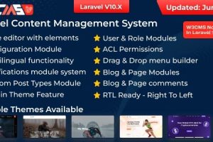 (v2.3) W3CMS-Laravel | Content Management System