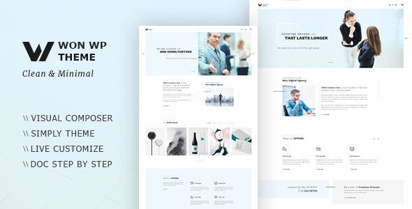 WON v1.2.5 Creative Minimal WordPress Theme