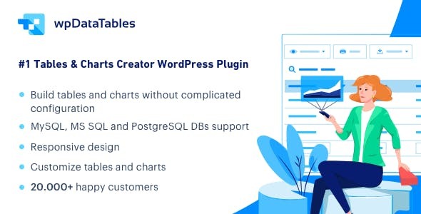 WP DataTables v5.8.2 Tables and Charts Manager for WordPress