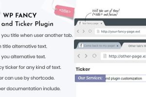 WP Fancy Title and Ticker WordPress Plugin v1.8.0