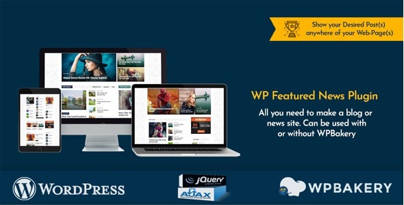 WP Featured News Pro v1.6.0 Custom Posts Listing Plugin