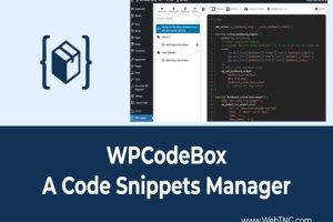 WPCodeBox (v2.0.12) The easiest way to add Code Snippets to WordPress