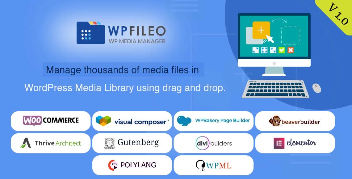 WPFileo Pro v1.0 WordPress Media Library Plugin