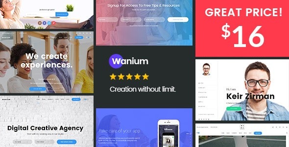 Wanium v1.8.8 A Elegant Multi-Concept Theme