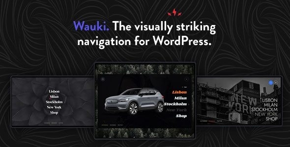 Wauki v1.1 – Fullscreen WordPress Menu