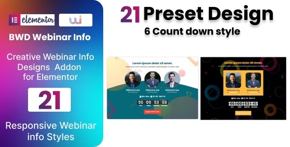 Webinar Info Plugin for Elementor v1.0