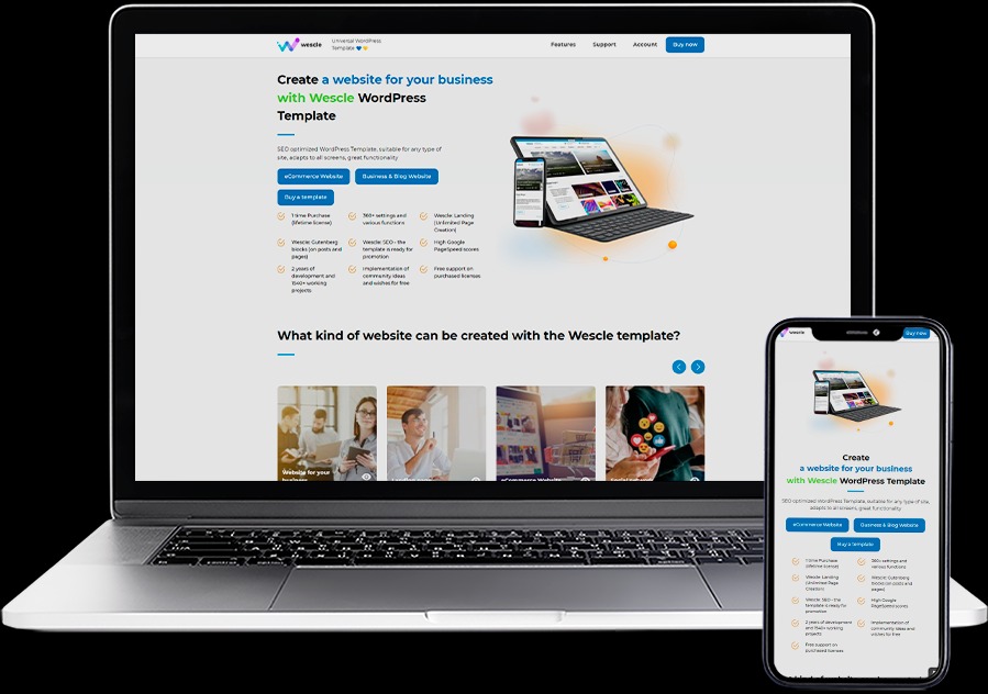 [Fixed*] Wescle v3.9.9 Universal theme for WordPress