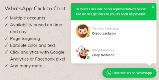 WhatsApp Click to Chat Plugin for WordPress v2.2.12
