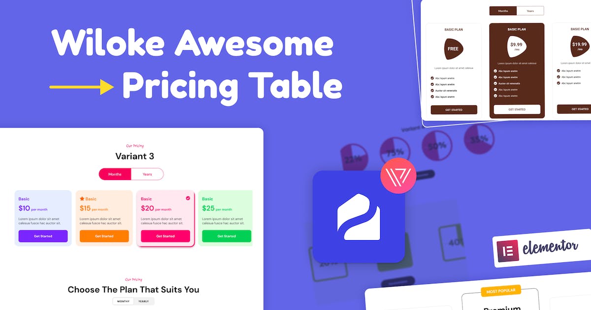 Wiloke Awesome Pricing Table for Elementor v1.0.24