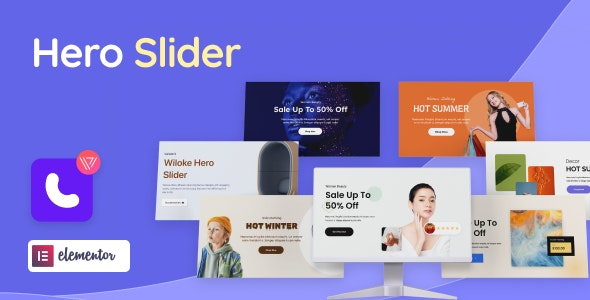 Wiloke Hero Slider Widget for Elementor v1.0.20