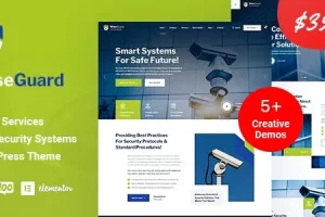WiseGuard CCTV 和安全系统 WordPress 主题 v1.0.0