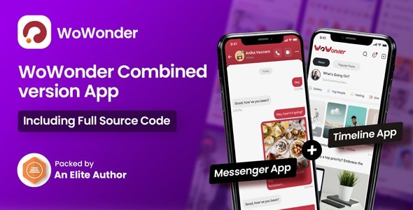 WoWonder Mobile (v4.4) The Ultimate Combined Messenger & Timeline Mobile Application
