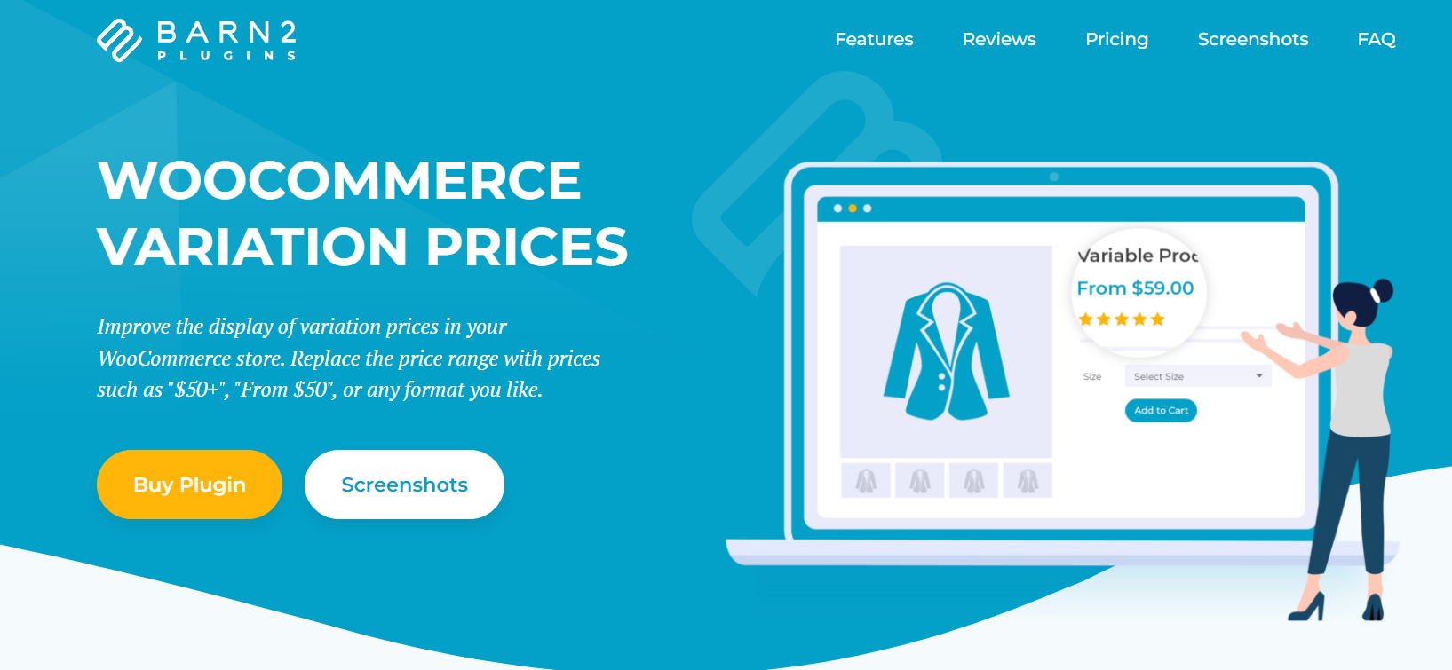 WooCommerce Variation Prices v1.2.1 [Barn2Media]
