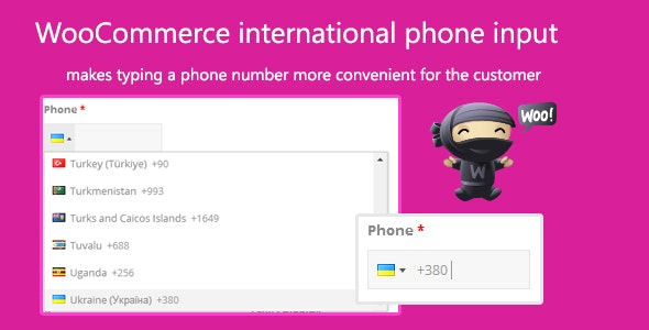 WooCommerce international phone input (v2.1.5)