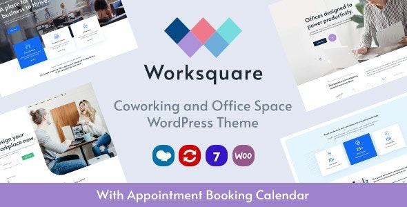 Worksquare (v1.18) Coworking and Office Space WordPress Theme