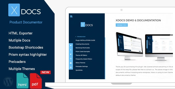 X Docs v1.1.1 WordPress Product Documentation Creator