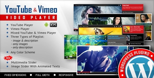Youtube Vimeo Video Player and Slider WP Plugin v3.8