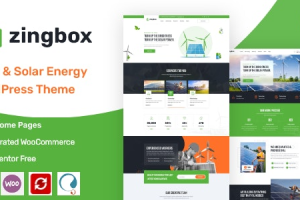 Zingbox v1.0.9 Wind & Solar Energy WordPress Theme