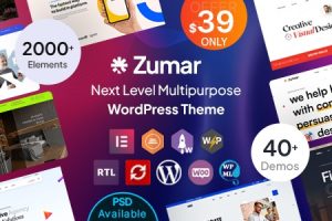 Zumar - 创意多用途 Elementor WordPress 主题 1.0.8